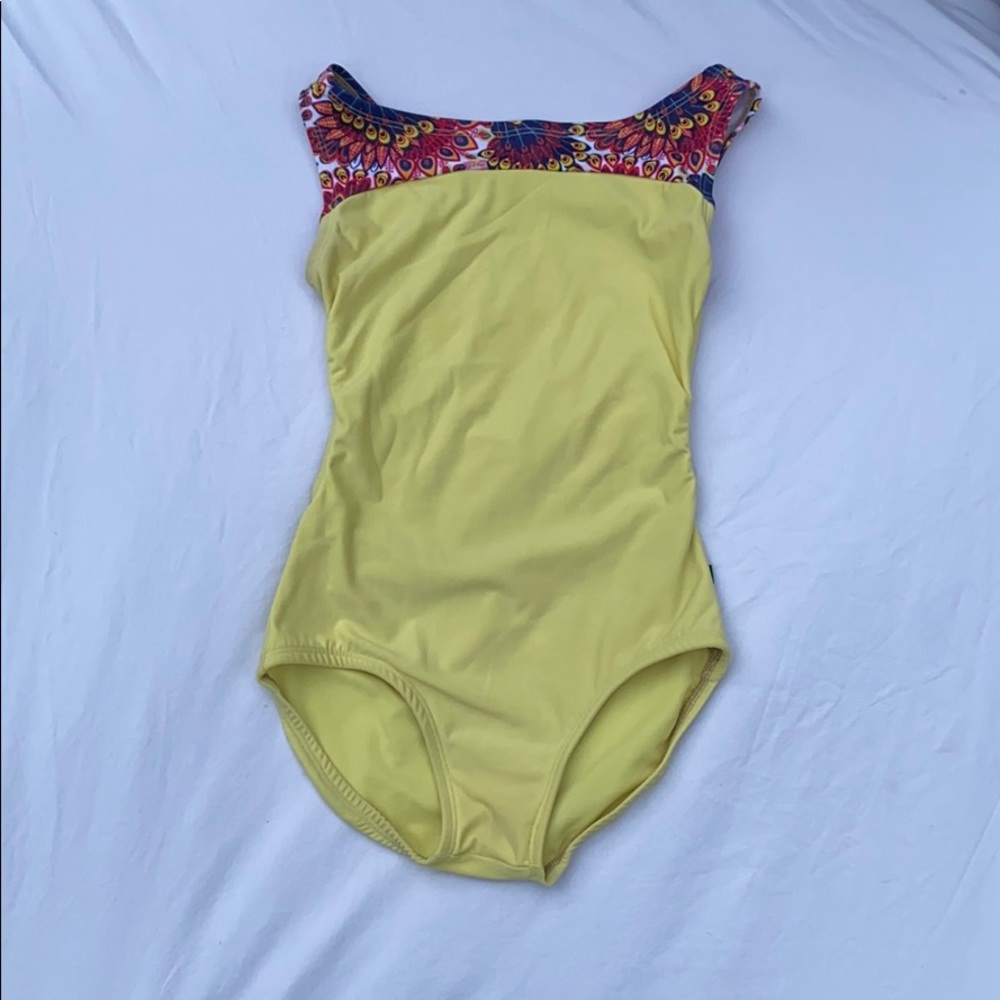 Luckyleo sleeveless leotard.